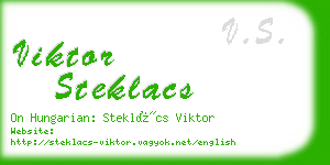 viktor steklacs business card
